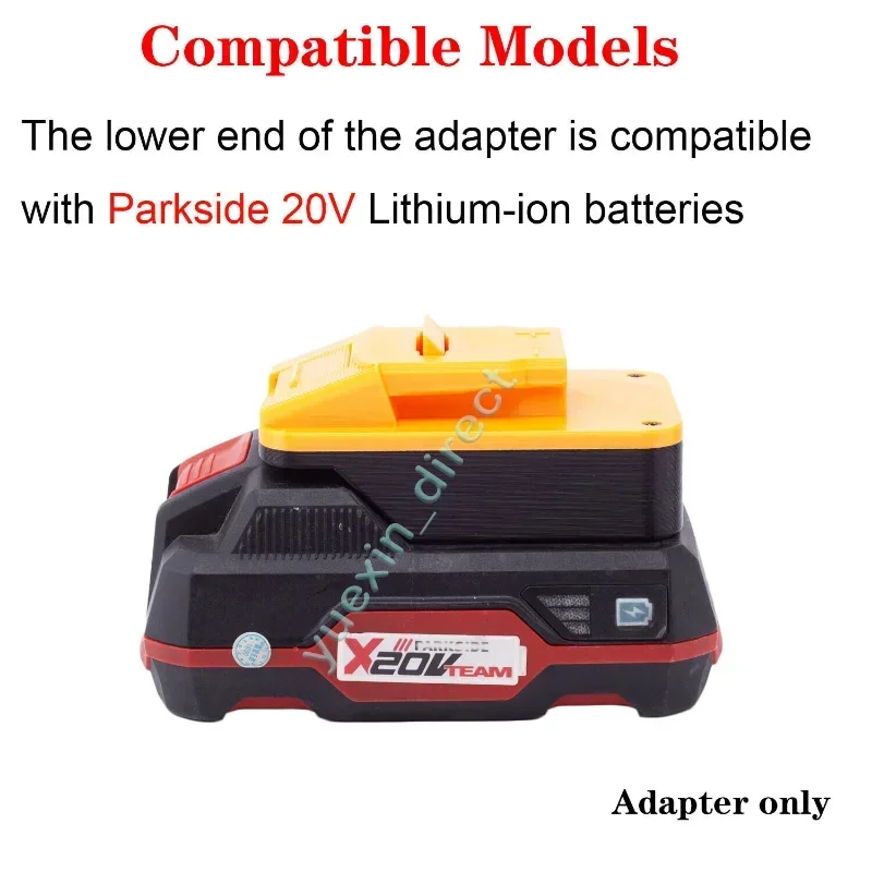 Adapter for Lidl Parkside X20V Team Li-ion Battery Convert to for