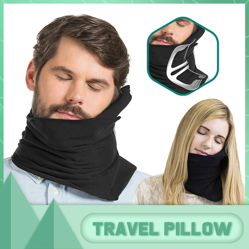 AirPillowRemovableAndWashablePortableTravelNeckPillow