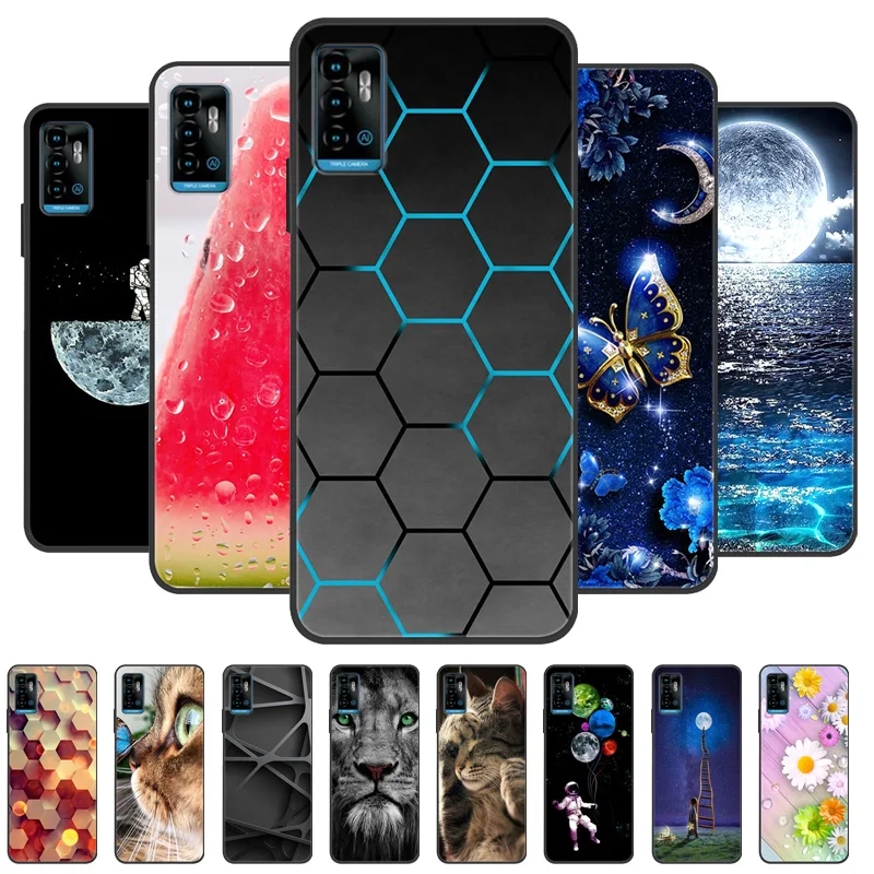 JIENI Cover Per Zte Blade A71: Morbida, Sottile E Colorata! Protezione Antishock In Silicone TPU - Rosa Rossa