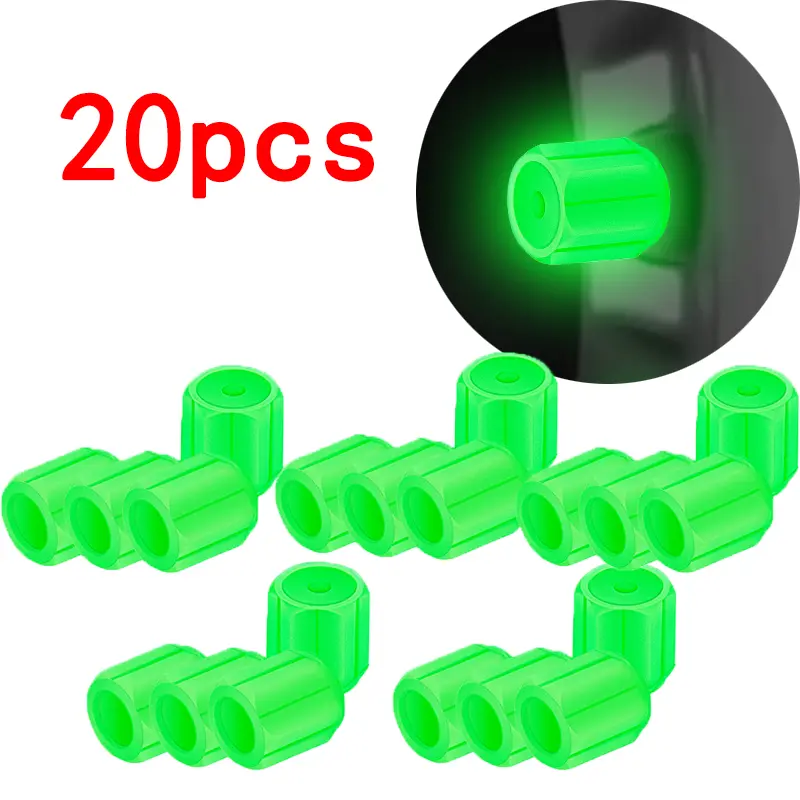 Luminous Tire Valve Caps 6 Colors Car Motorcycle Glowing Valve Cover Car Tire Wheel Hub Styling Tool Auto Accessories 4/8/20pcs - Image 9