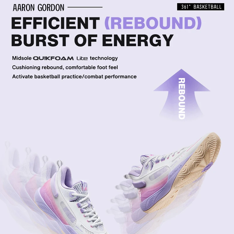 361 Degrees AG EXPLODE Aaron Gordon Men Basketball Sport Shoes
