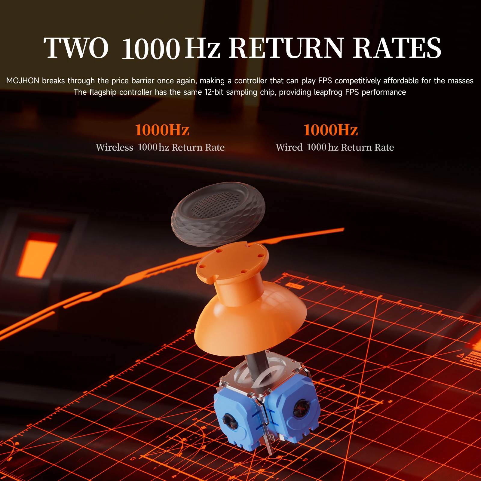 BIGBIG WON Aether C6 2.4G 무선 게임 컨트롤러 (홀 이펙트 트리거 포함) PC 스위치 안드로이드 iOS 블루투스  게임패드-Freehip.co.kr