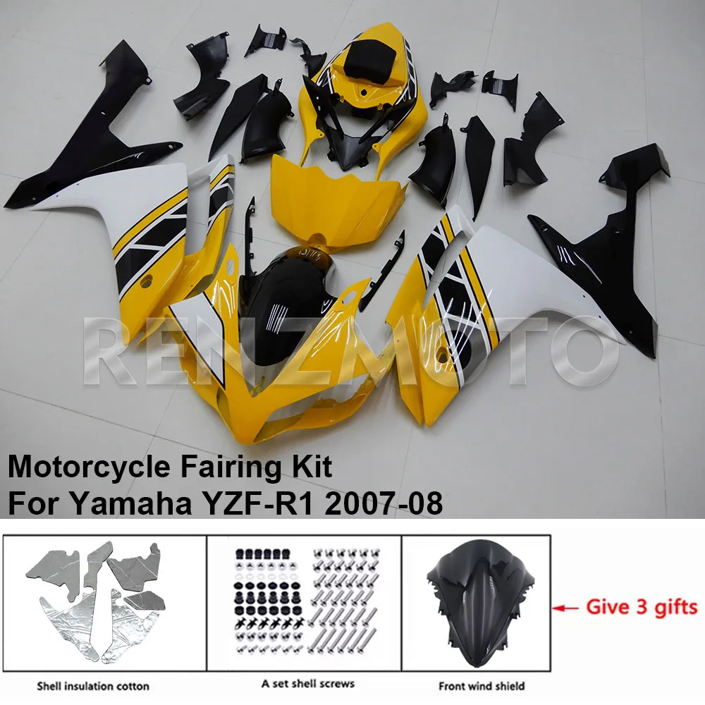 

Motorcycle Fairing Set Body Kit Plastic For YAMAHA YZF-R1 YZF R1 2007-2008 Accessories Injection Bodywork Y1007-112a