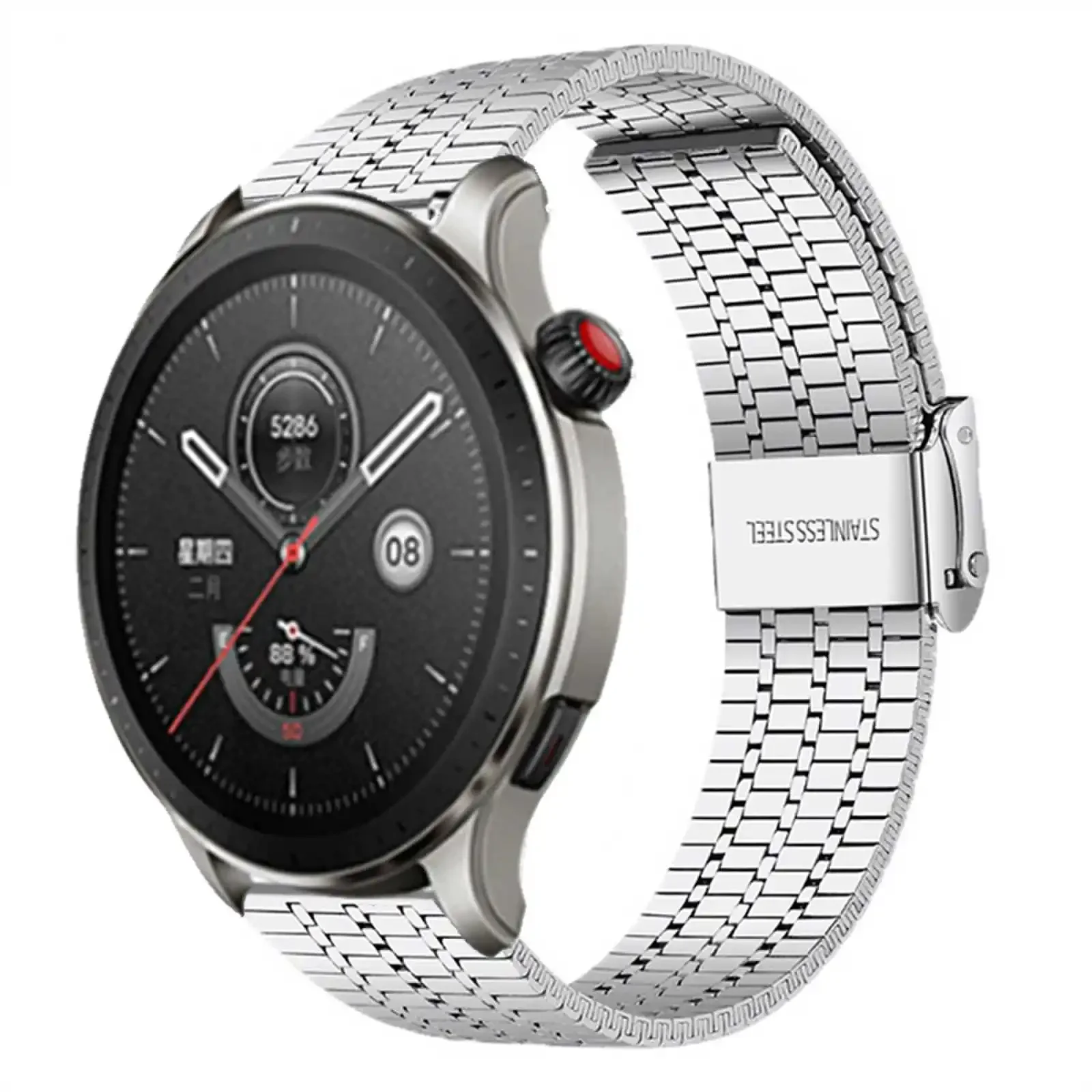 Pulseira de para Amazfit Balance Smart Ver Pulseira de Metal Gtr 22 mm Aço Inoxidável
