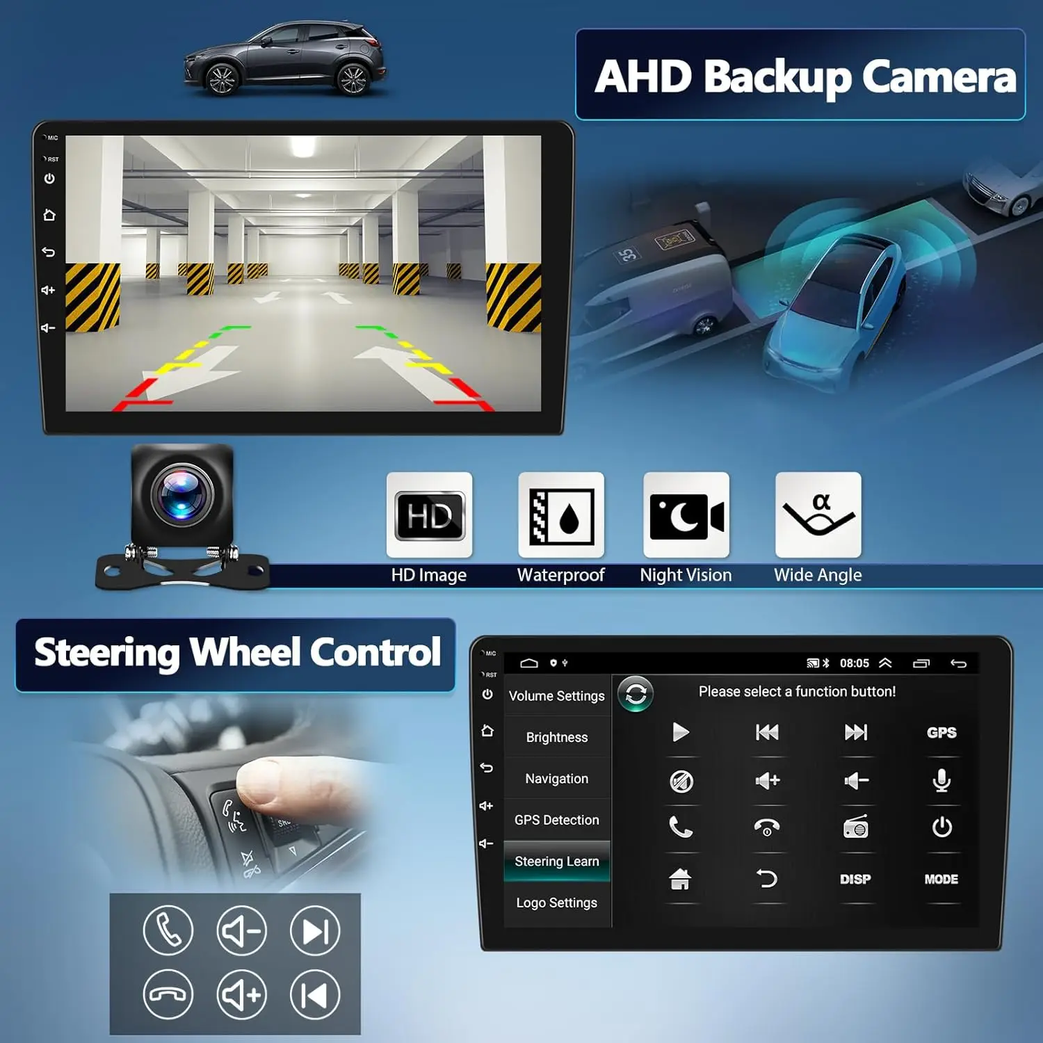 Car Multimedia Player Car Radio Android 14 Carplay For Volkswagen VW Passat B6 B7 B8 CC 2007-Navigation GPS Multimedia Player WiFi+4G stereo BT