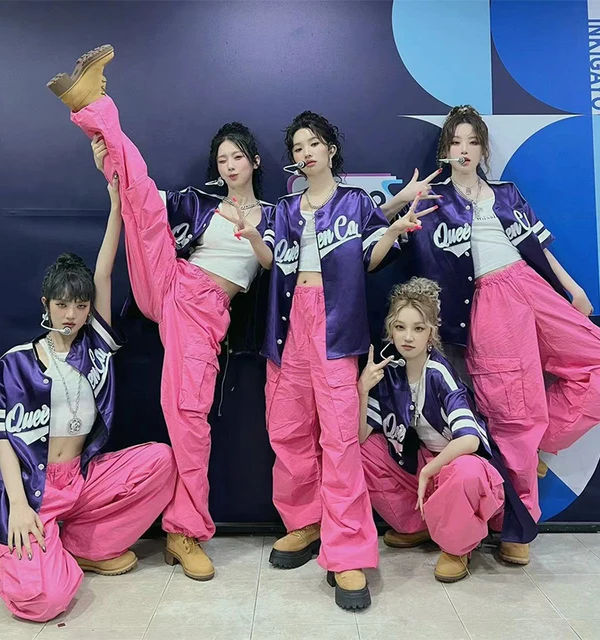 Korean Group Women Singer Dancer Costume Hip Hop Clothing Short