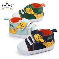 Cute Giraffe Baby Shoes Anti-slip Soft Sole Canvas Sneaker Shoes for Infant Boy Girl Cartoon Toddler First Walkers 1