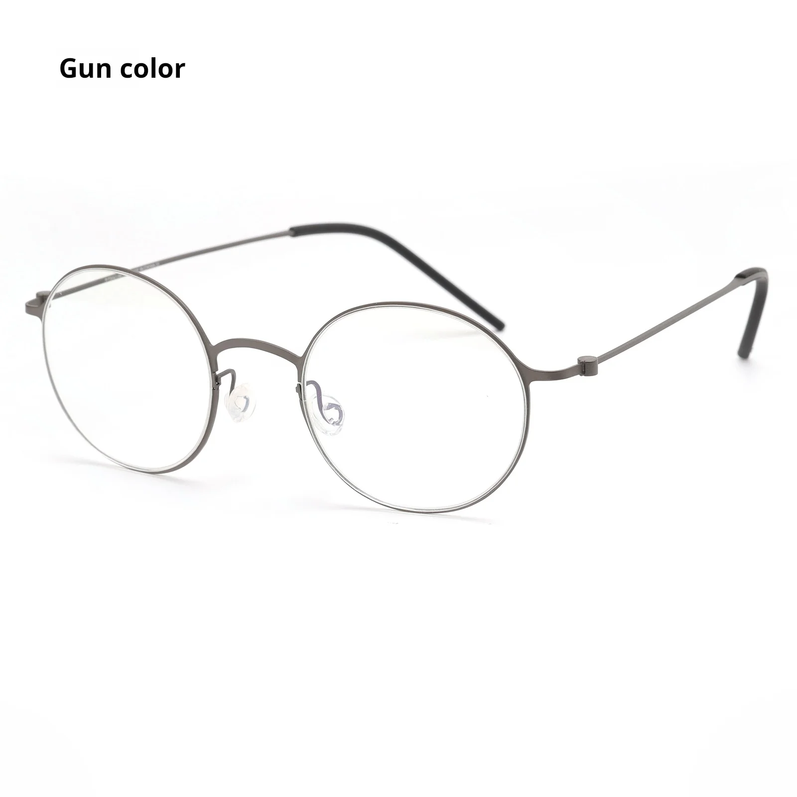 Ultra Lightweight Circular Titanium Glasses Frame Retro Design_voghion.com