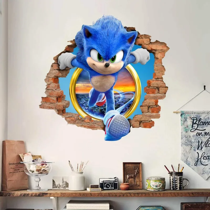 Adesivo de parede infantil Sonic 2