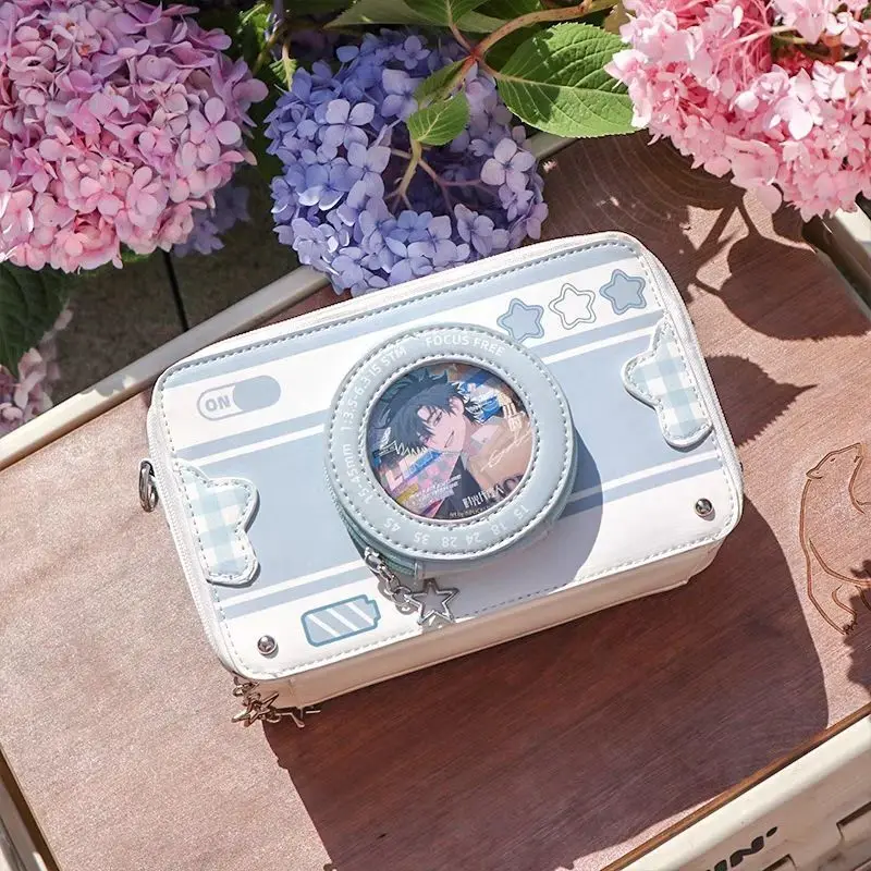 JIAERDI Harajuku Aesthetic Camera Itabag Women Versatile Transparent Casual Crossboody Bags Female Sweet Cute Messenger Bag