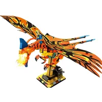 Avatar Flying Dragon Rider model movable figures compatible with LEGO Dragon Jigsaw Building Block Toys Desktop Decoration 5