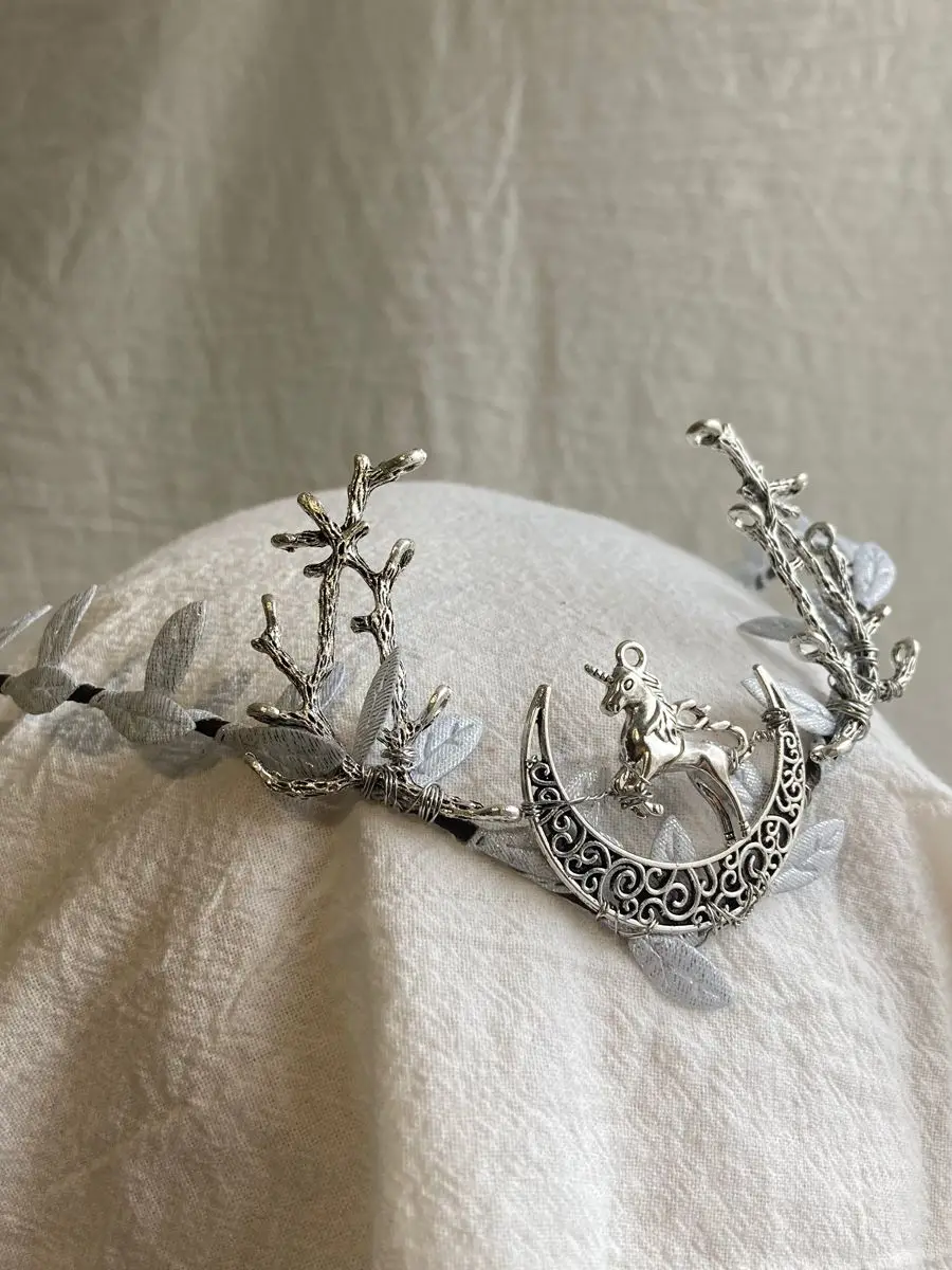 Fascia Per Capelli Con Corona E Strass Per Sposa | Diadema Regolabile Con Spille Omaggio Per Matrimonio E Halloween
