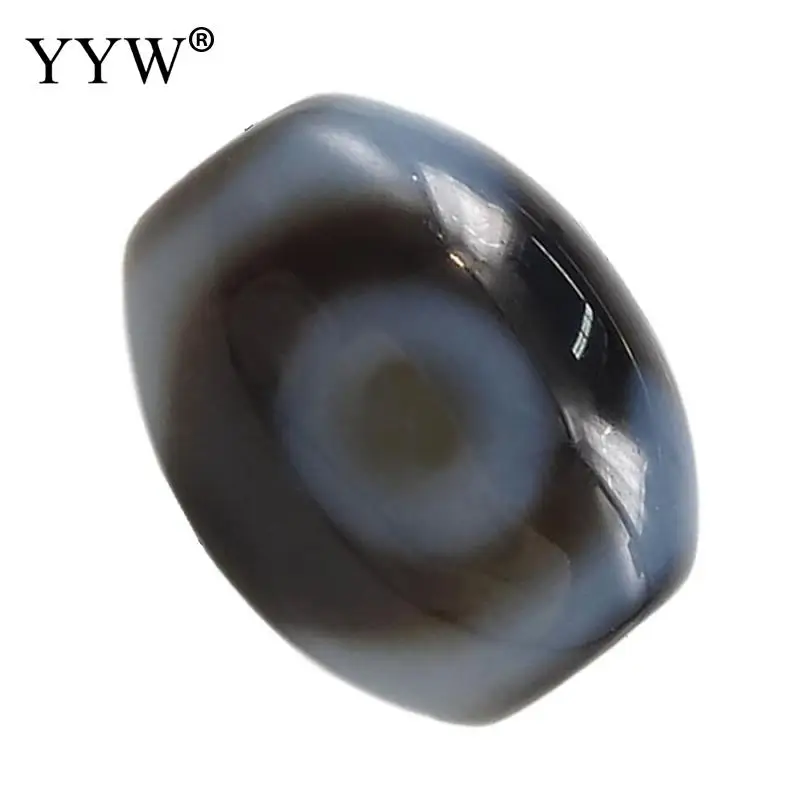 Vintage Natural Tibetan Agate Onyx Dzi Beads Oval 10x12mm Necklace Bracelet Lucky Symbol Powerful Amulet For Jewelry making