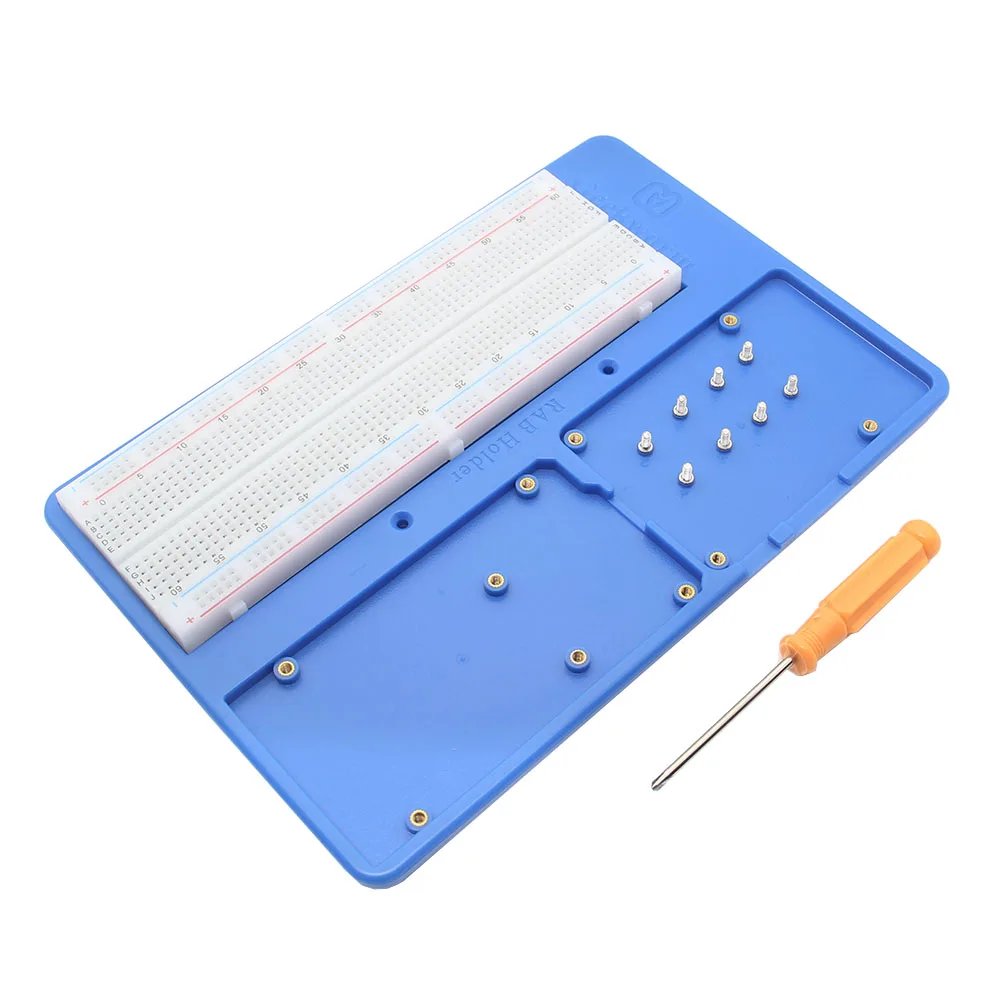 Ahududu Pi Raspberry tutucu Breadboard ABS durumda eğitim platformu w/ 830 Breadboard Arduino UNO Mega 2560 ahududu Pi için 5/4B/3B +