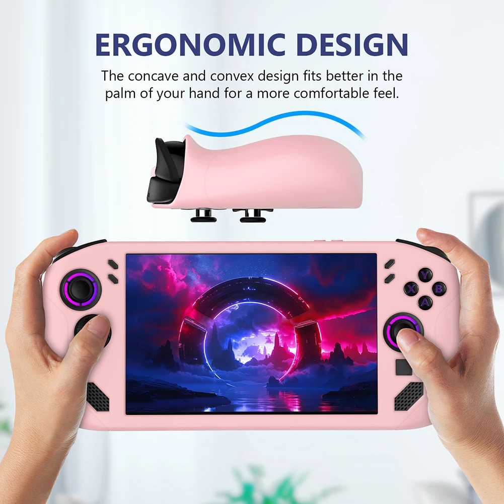 Silicone Protective Cover Handheld Game Console Anti-Scratch Case Anti-Drop Soft Shell For Legion Go S Gaming Consoles Accessory