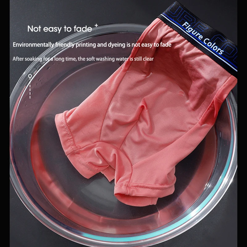 3pcs Boxers for Men Thin Antibacterial Male Panties Thermal Underpants Man Sexy Lingerie Spandex Seamless Breathable Boxerhomme