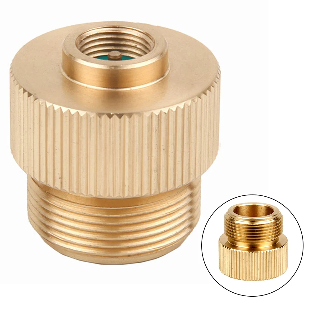 Camping Stove Gas Tank Adapter Valve 1"-20 UNF To 7/16"-28UNF For MAPP Gas
