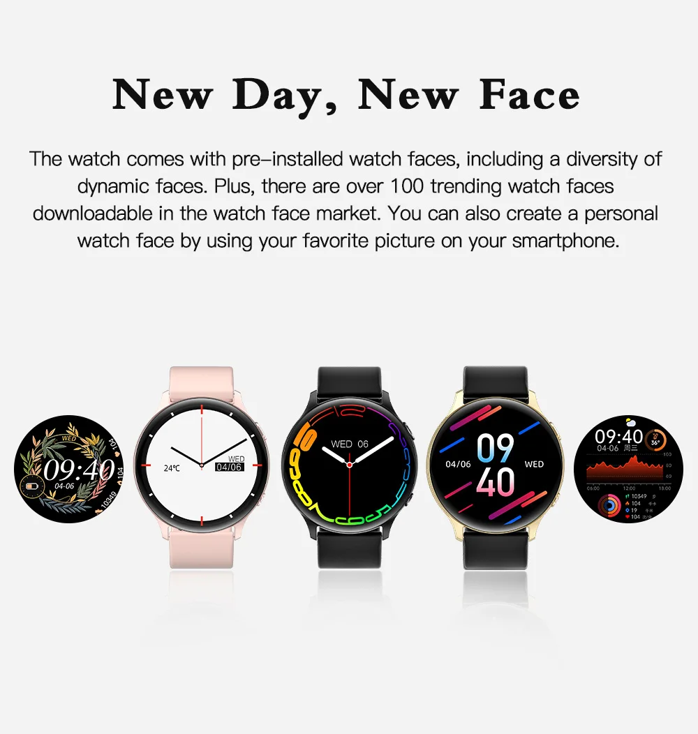 Unisex AI Voice Assistant Smart Watch