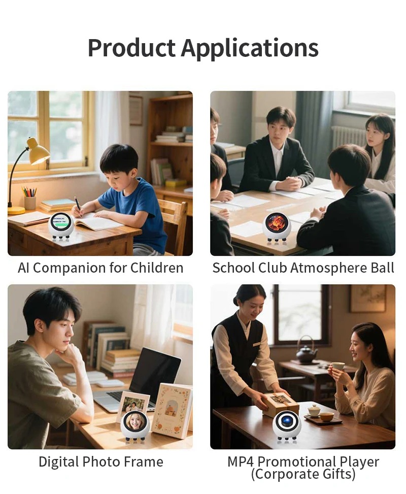 XiaoZhi DeepSeek AI Voice Chat Robot ESP32-S3 1.28inch LCD Development Board SD