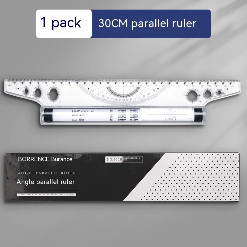 Multi Function Drawing Tool Roll Draw Ruler Metric Rolling Ruler Clear Measuring Parallel Rolling Angles Line stainless steel ruler triangle ruler ruler set drawing ruler straight ruler metal ruler plastic ruler quilting ruler rotatable ruler cats paw ruler