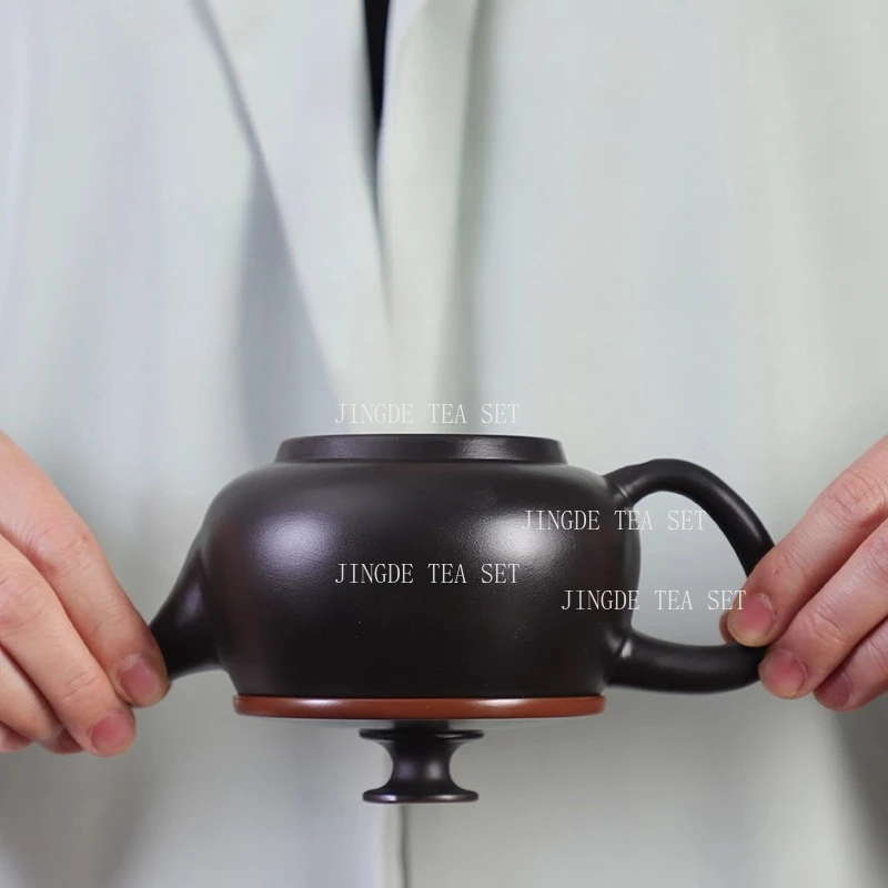 300ml Yunnan Purple Pottery Teapot High End Household Large Capacity Hanwa Teapot Rotating Phoenix Singing Pot Handmade Tea Set