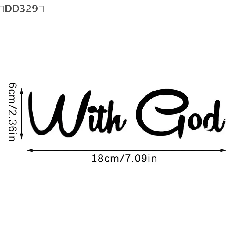 〔DD329〕With God All Things Are Possible Car Sticker Waterproof Vinyl Decal Car Accessories Decor