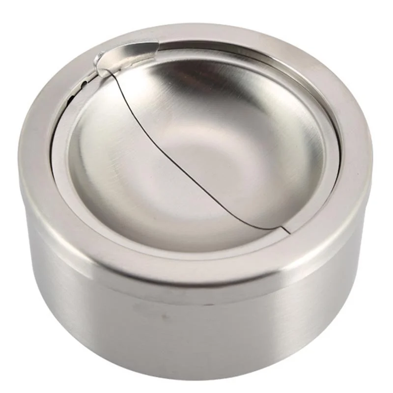 Creative Ashtray Household Stainless Steel Funnel Ash Proof Ashtray Personalized Multi Function Office Indoor Outdoor Accessorie for cigarettes ashtray,stainless steel ashtray