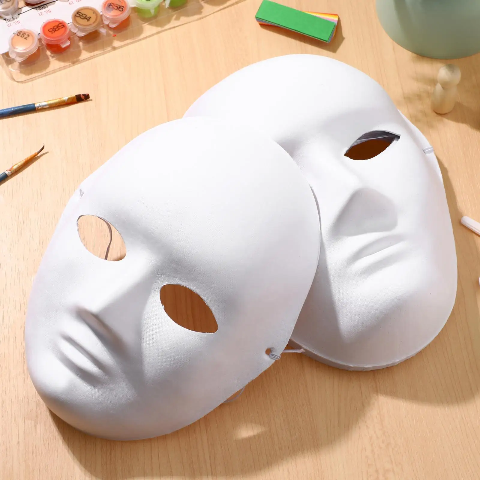 12 Pcs Clown Mask Facial Masks Ordinary Costumes Men's Masquerade Face for Kids