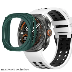Premium Screen Protector Case with Hard TPU Frame for Ultimate Protection - Galaxy Watch Ultra Cover Accessories (Green)