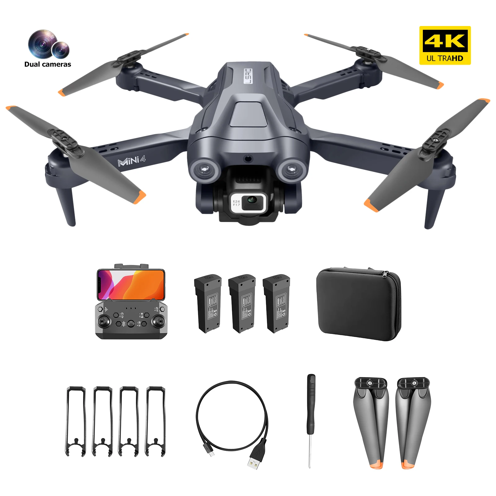 480p Hd Camera Fpv Drones 3d Flip 2.4ghz 4ch Remote Control Quadcopter
