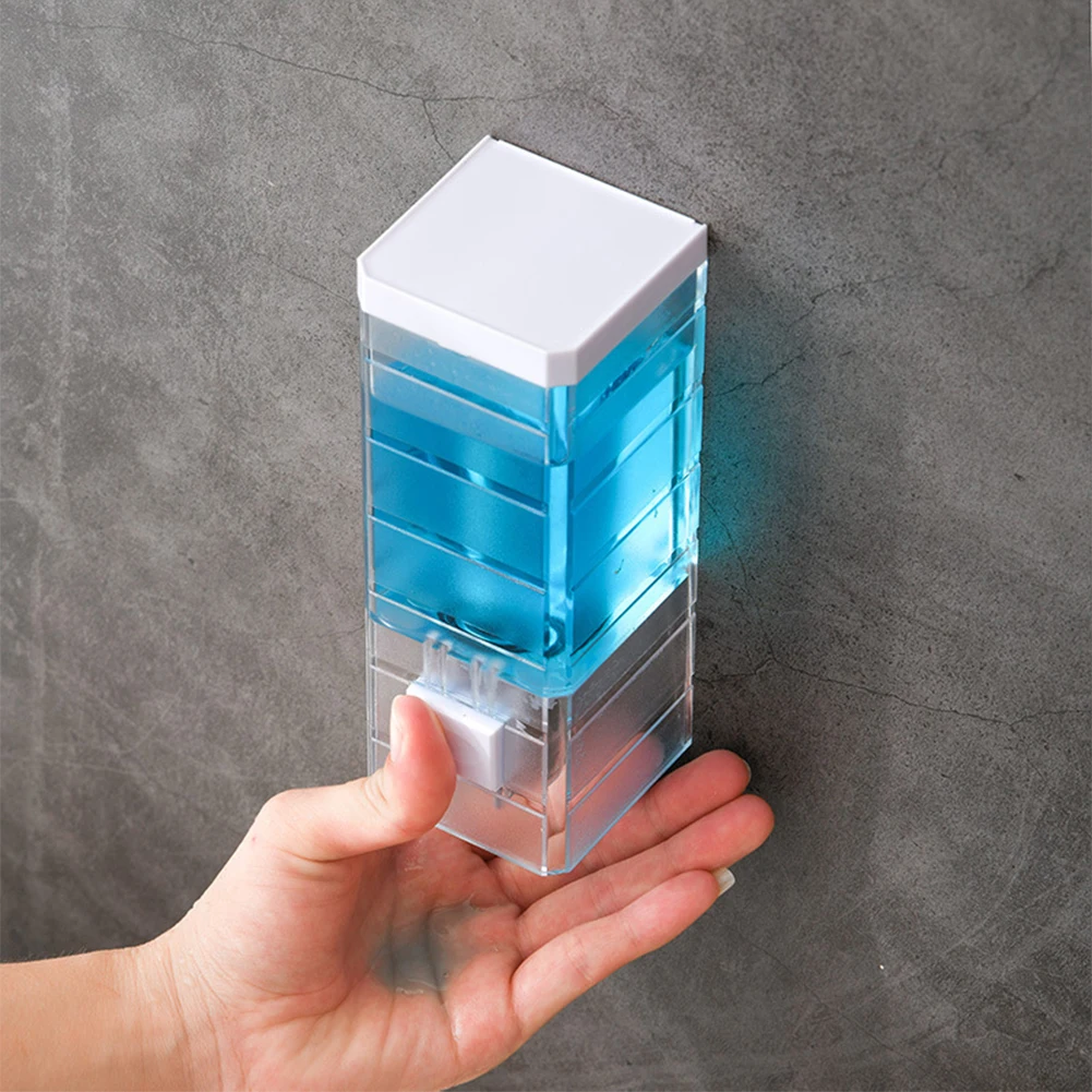 Description Picture 6 of itemSoap Lotion Dispenser Transparent Soap Dispenser Wall-Mounted Manual Press Soap Dispenser Multifunctional for Kitchen Bathroom