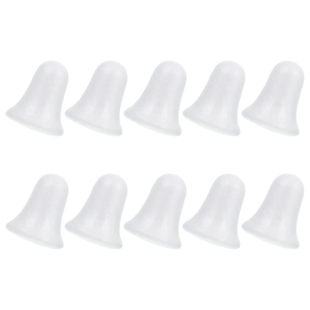 10 Pcs Bubble Bell Foam Christmas Bells Shape Crafts Upholstery Polystyrene Model Baby 3