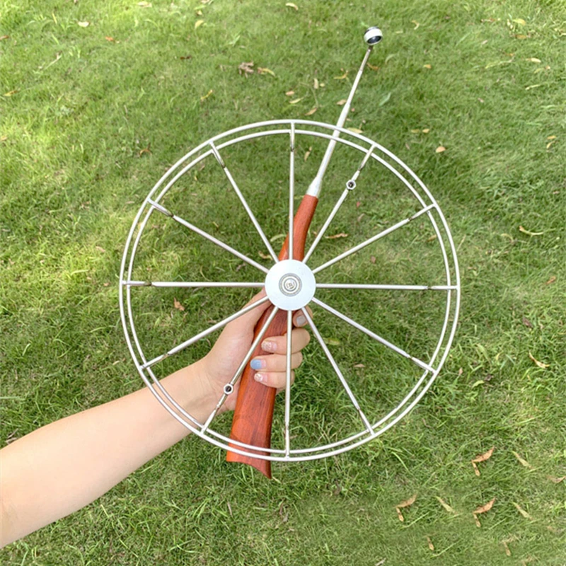 free-shipping-36cm-large-kite-reel-for-adults-wheel-flying-eagle-kite-string-line-stainess-steel-professional-kite-parachute-toy