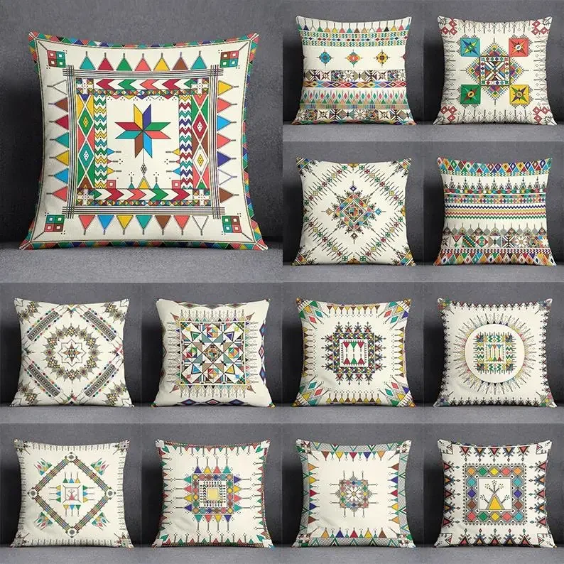 

Geometric Collection Decorative Pillowcase Home Office Decorative Pillow Bedroom Sofa Car Cushion Cover Pillowcase