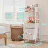 Rolling Makeup Cart Organizer - Floor Skincare Make Up Storage with 3 Drawers, Vanity Organizer Cosmetic Display Cases 6