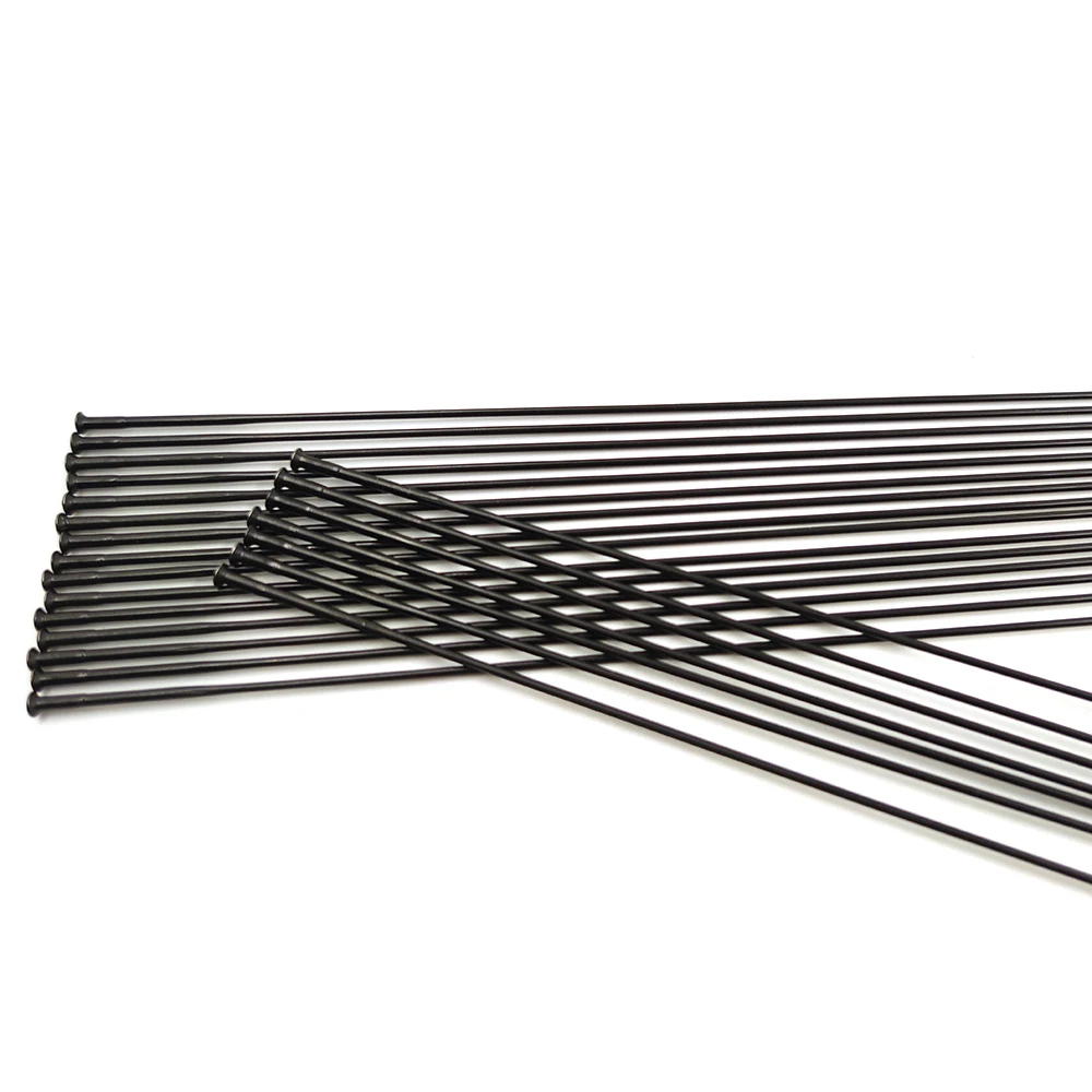 Description Picture 5 of item12Pcs/Lot Straight Pull Pillar TB2015 14G Gauge 2.0mm Stainless Steel Original Triple Butted Bicycle Spoke Rays Black Ultralight