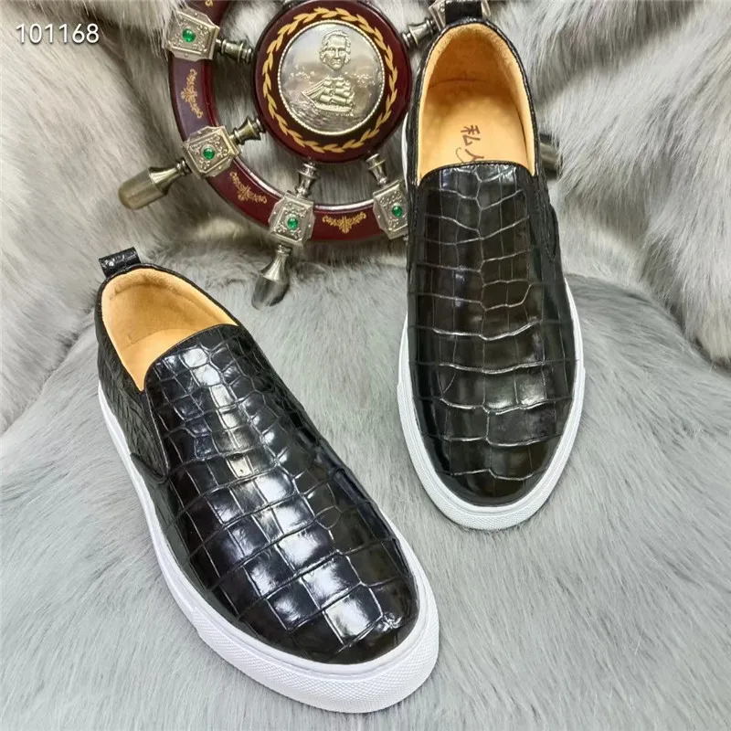 chaussure peau de crocodile