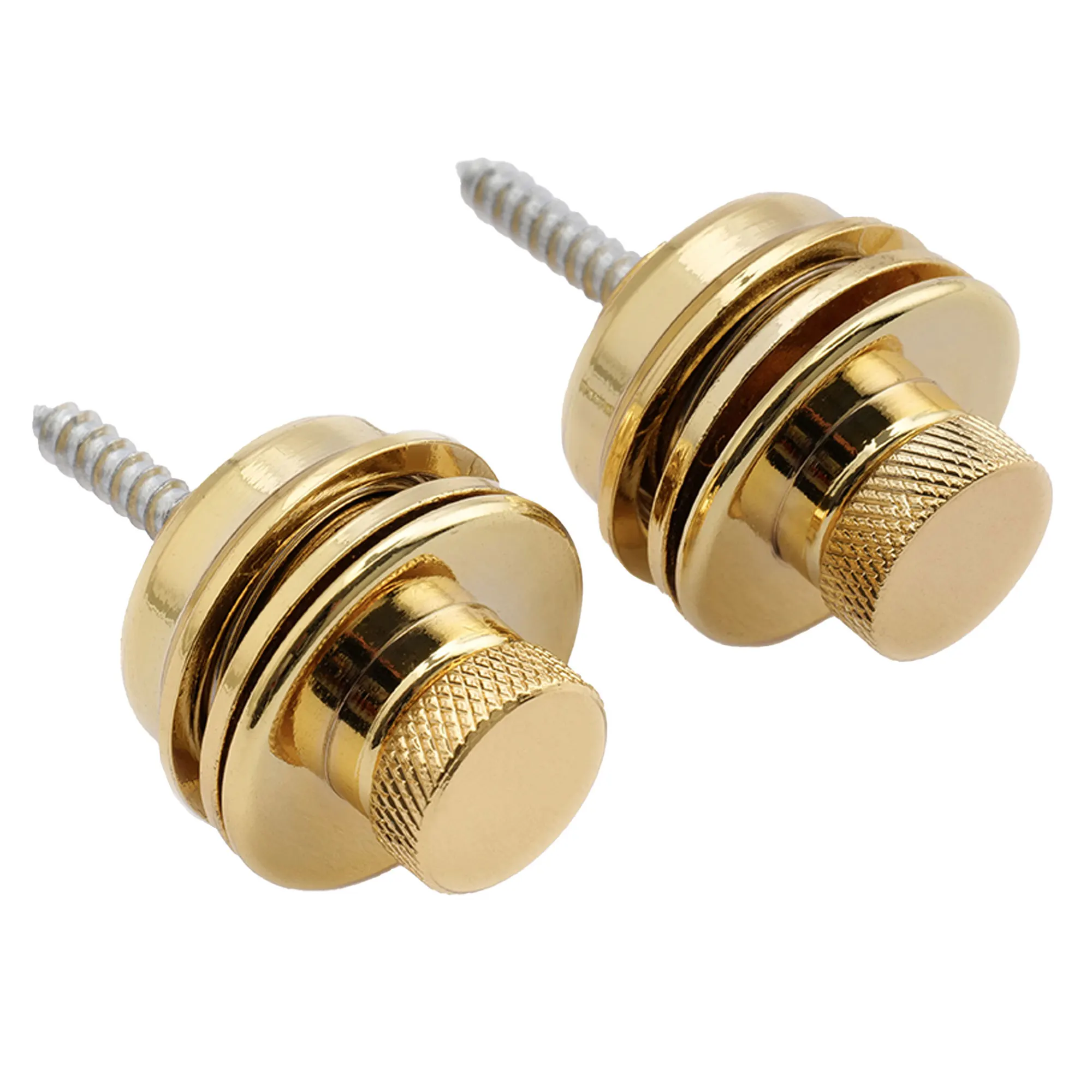 Musiclily Metall-Gitarren-Verriegelungsgurt mit flachem Kopf, Schlösser und Knöpfe, Straplocks für elektrische Akustikgitarre oder Bass (2er-Set) – Detail 14