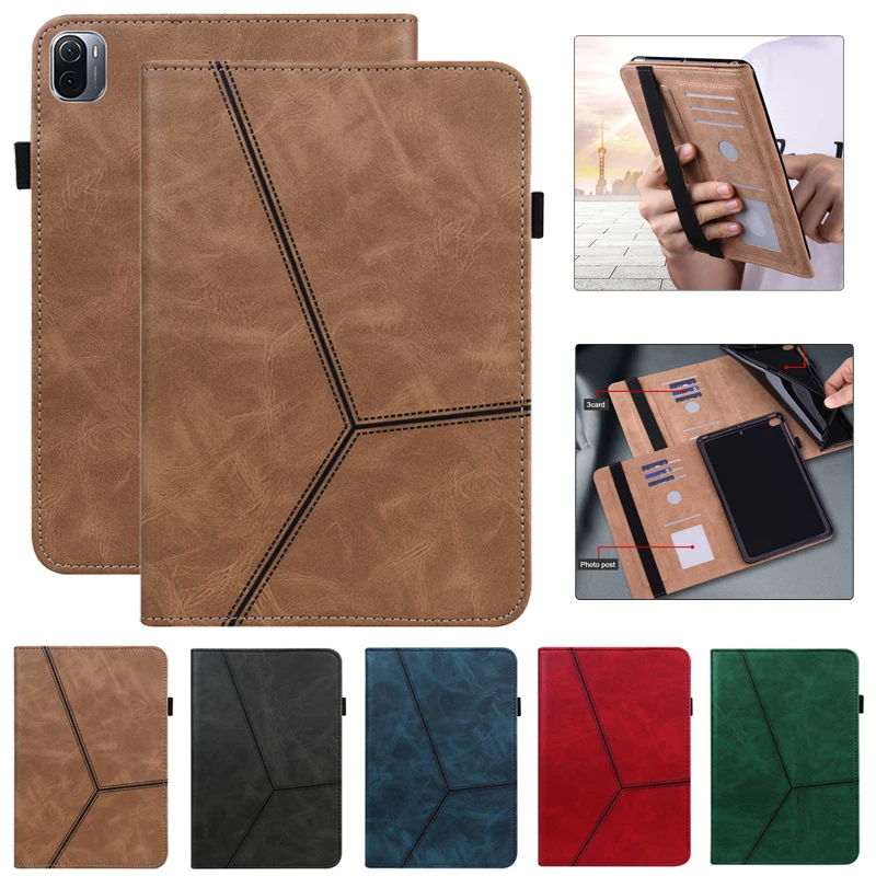 Capa de Couro Empresarial para Xiaomi Pad Carteira Stand Case para mi Pad e Pro 11 em