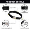 Personalized Engraved Cat Collar Leather Safety Breakaway Collars Adjustable Custom Kitten Necklace With Bell Anti-lost Pet Cats 5