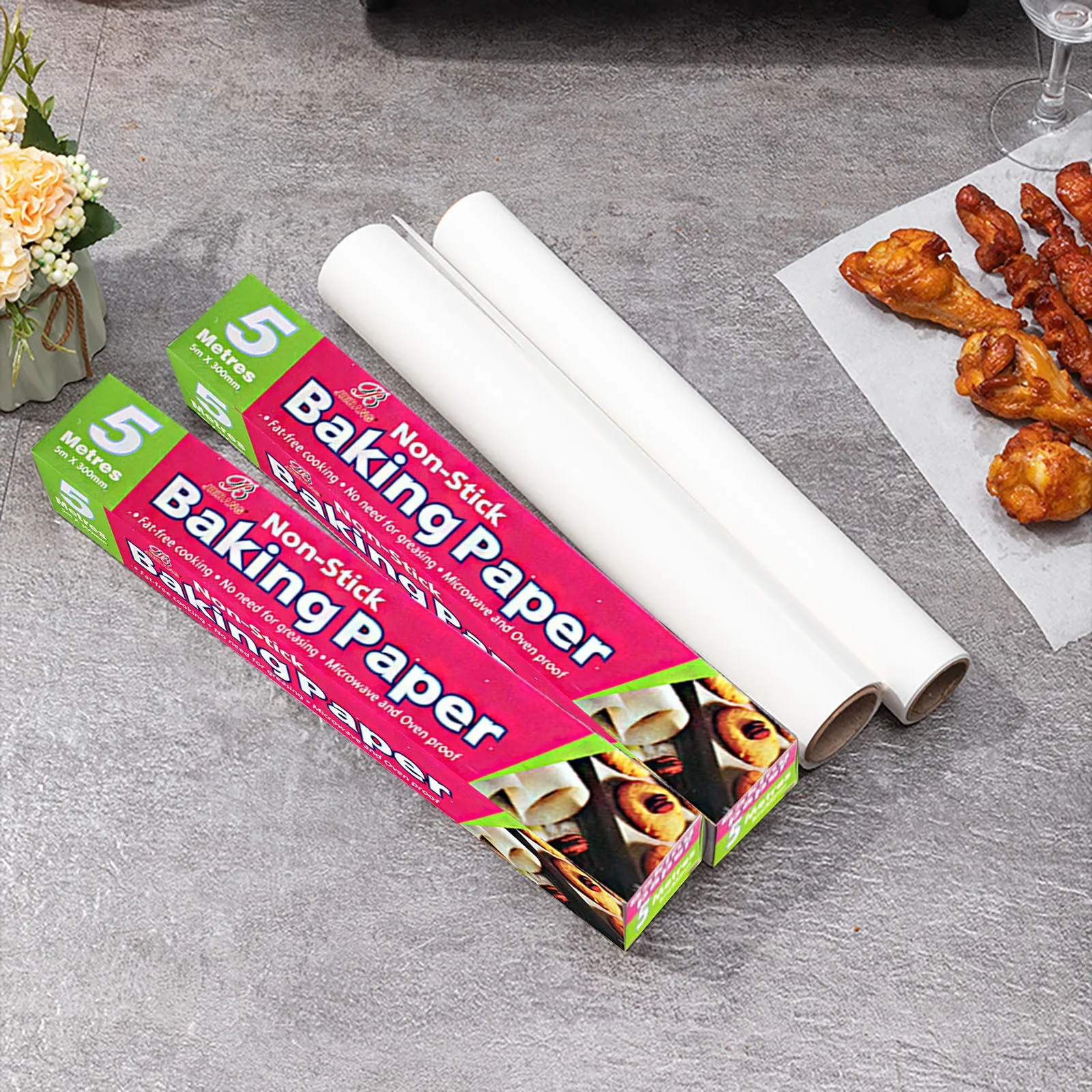 Precut Non-Stick Baking Sheets Parchment Paper For Fryer,cooking And Grilling посуда для кухни Useful Things for Kitchen