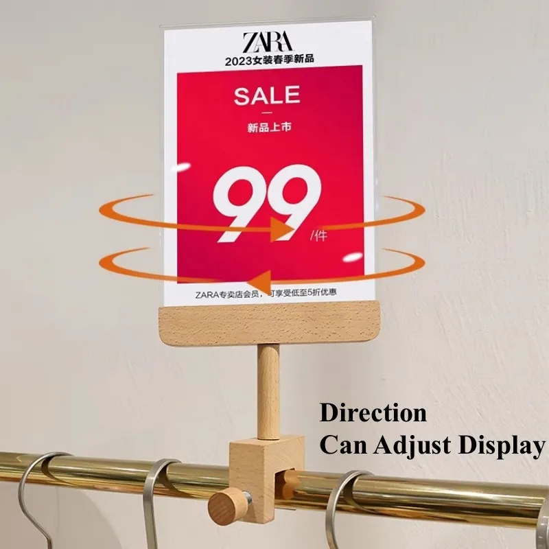 A4 210x297mm Clothing Store Promotion Price Label Poster Display