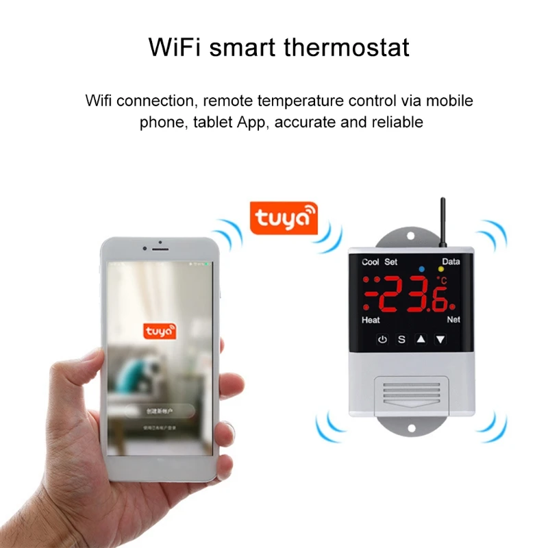 Digital Thermostat Remote Control with NTC Sensor for Aquarium Incubator