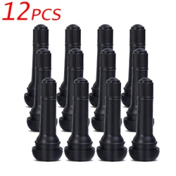 Enhanced Tire Valve Stems with Caps - Snap - In Rubber (12pcs)