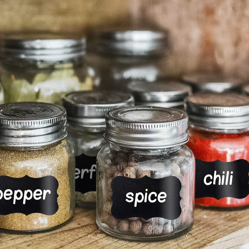 120PCS/Roll Removable Spice Sticker Erasable Pen Waterproof Label Jar Bottle Tag Home Kitchen Decoration