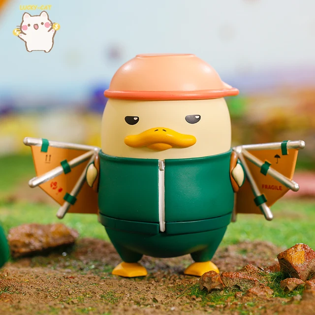 POPMART Duckoo  Flying Series Blind Box Funny Duck Cute Animal Designated Style Kawaii Anime Figures Birthday Gift Constellation 5