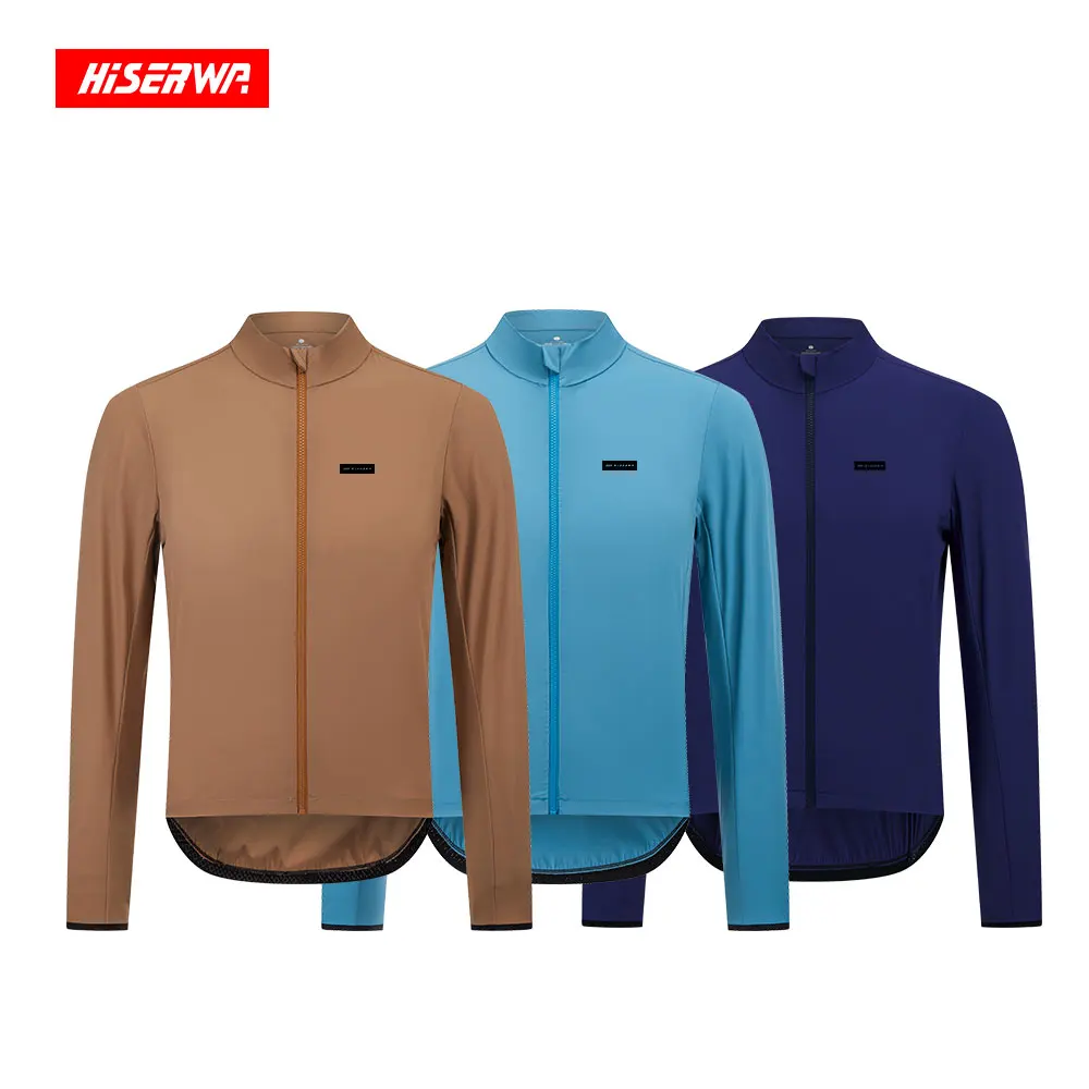 

HISERWA Men's Cycling Jacket Bicycle MTB Road Bike Cycling Clothing Coats Windproof Waterproof Lightweight Jersey Tops Ciclismo