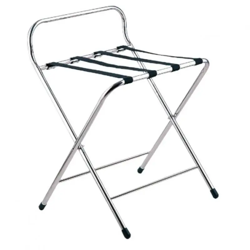 Hotel luggage rack stainless steel rack hotel room folding luggage clothing tray home office