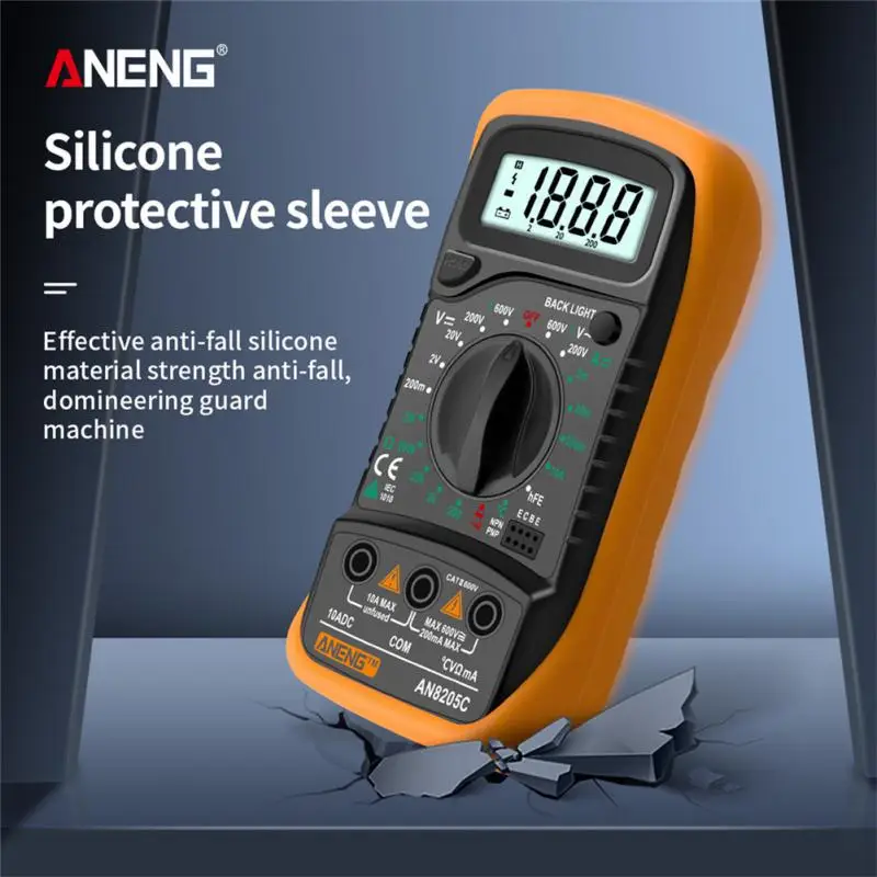 ANENG AN8205C  Ƽ, AC/DC , Ʈ  ׽,  LCD Ʈ , ޴