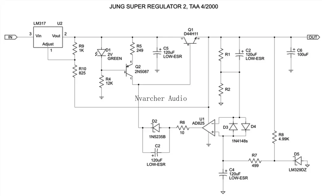 Nvarcher DIY Jung Super Regulator Linear Power Module 6